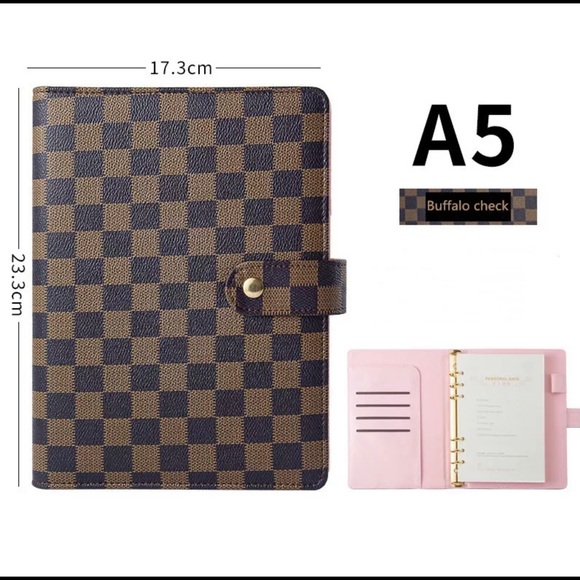 Luxury Checkered A5 Agenda Planner- Planer Cover - Picture 9 of 11